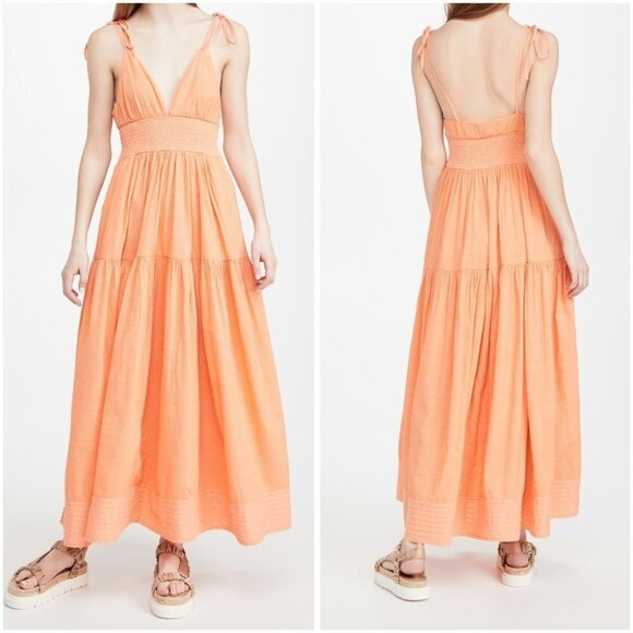 SOLID & STRIPED Dresses & Skirts - Solid & Striped Melody Orange Maxi Dress $248